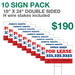 10 Yard Signs For $190 - Minuteman Press San Antonio TX Printing Company-San-Antonio-TX