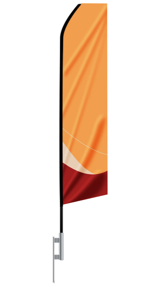 16ft Custom Econo Feather Flag - Single Sided - Minuteman Press formely La Luz Printing Company | San Antonio TX Printing-San-Antonio-TX