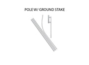 16ft Econo Feather Flag Ground Stake San Antonio, TX 
