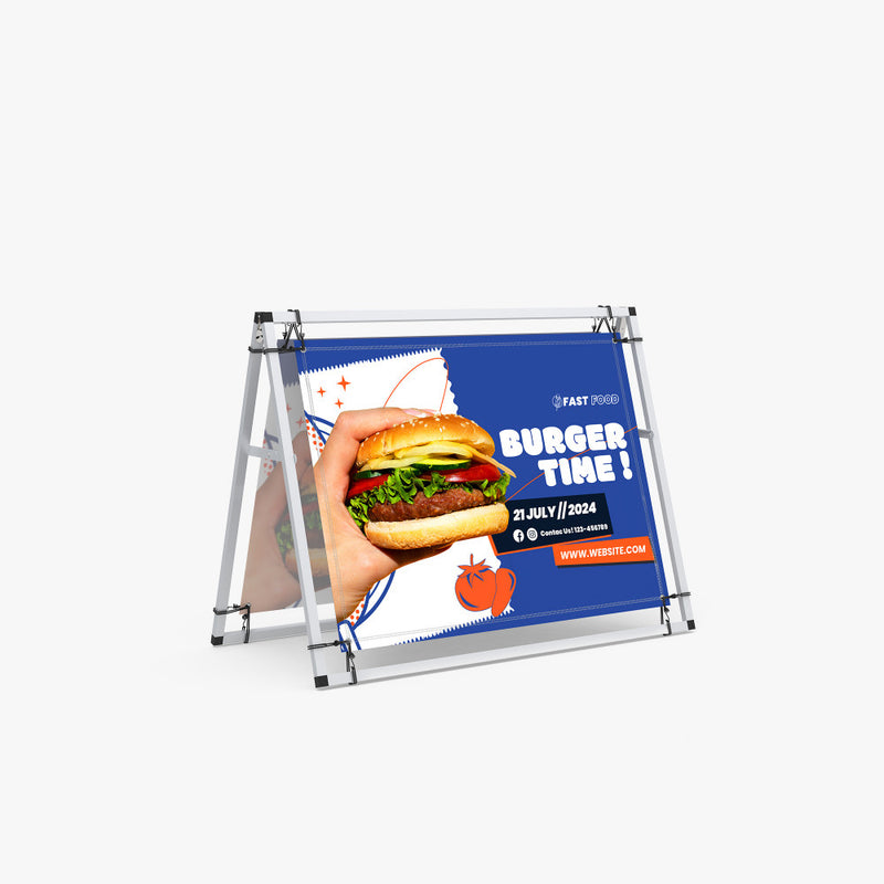 A-Frame Banner Display | Double-Sided Visibility That Drives Results