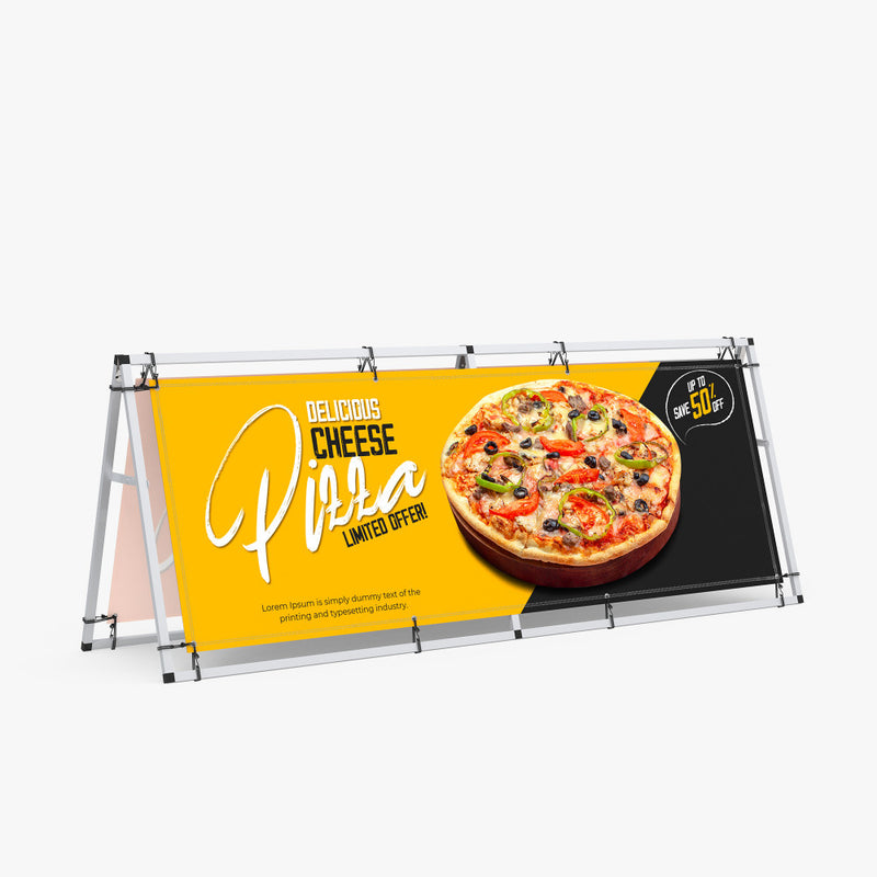 A-Frame Banner Display | Double-Sided Visibility That Drives Results