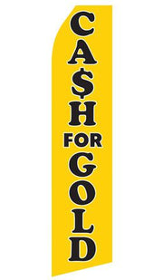 Cash For Gold Feather Flags | Stock Design - Minuteman Press formely La Luz Printing Company | San Antonio TX Printing-San-Antonio-TX
