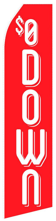 $0 Down Feather Flag | Stock Design - Minuteman Press formely La Luz Printing Company | San Antonio TX Printing-San-Antonio-TX