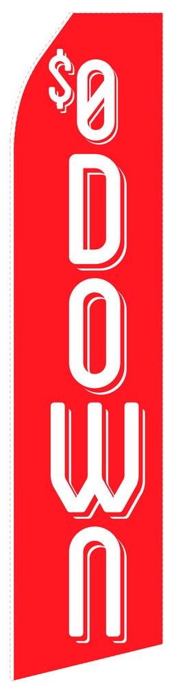 $0 Down Feather Flag | Stock Design - Minuteman Press formely La Luz Printing Company | San Antonio TX Printing-San-Antonio-TX