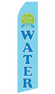 100% Natural Water Feather Flags | Stock Design - Minuteman Press formely La Luz Printing Company | San Antonio TX Printing-San-Antonio-TX