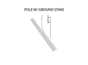 16ft Econo Feather Flag Ground Stake San Antonio, TX 