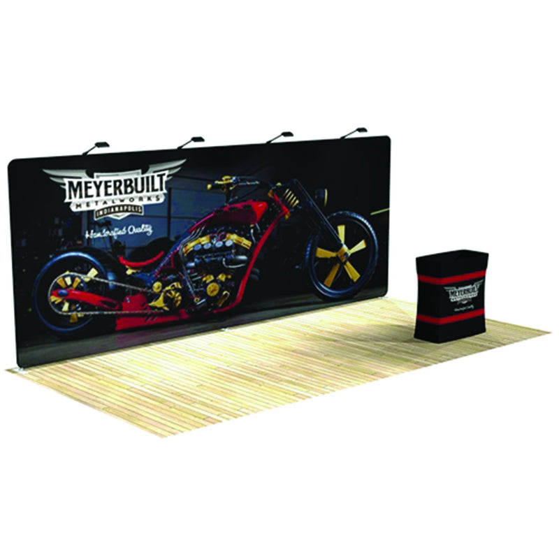 20ft Straight Tension Fabric Display - Minuteman Press formely La Luz Printing Company | San Antonio TX Printing-San-Antonio-TX