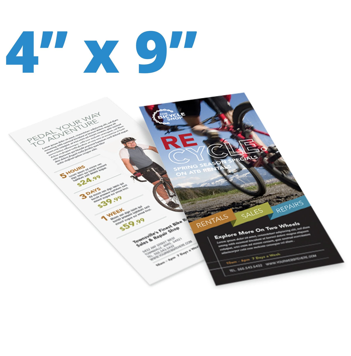 4 x 9 Rack Cards Postcards San Antonio TX | Minuteman Press — Minuteman ...