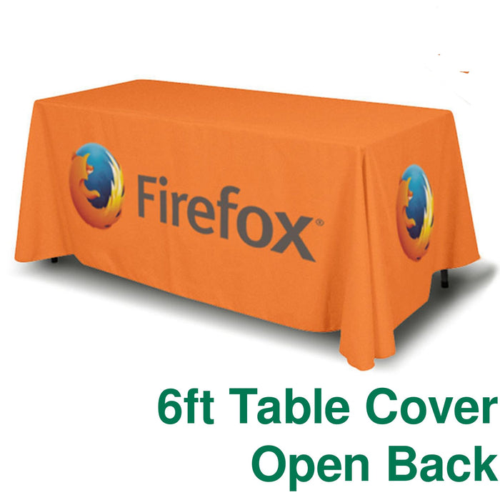 6ft Table Covers 3 Sided Open Back - Minuteman Press San Antonio TX Printing Company-San-Antonio-TX