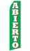 Abierto Feather Flag | Stock Design - Minuteman Press formely La Luz Printing Company | San Antonio TX Printing-San-Antonio-TX