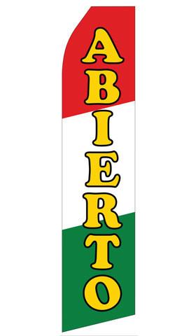 Abierto Feather Flags | Stock Design - Minuteman Press formely La Luz Printing Company | San Antonio TX Printing-San-Antonio-TX