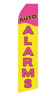 Auto Alarms Feather Flag | Stock Design - Minuteman Press formely La Luz Printing Company | San Antonio TX Printing-San-Antonio-TX