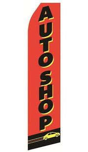 Auto Shop Feather Flag | Stock Design - Minuteman Press formely La Luz Printing Company | San Antonio TX Printing-San-Antonio-TX