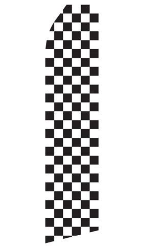 Black and White Checkered Feather Flags | Stock Design - Minuteman Press formely La Luz Printing Company | San Antonio TX Printing-San-Antonio-TX