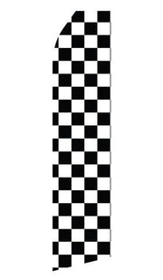 Black and White Checkered Feather Flags | Stock Design - Minuteman Press formely La Luz Printing Company | San Antonio TX Printing-San-Antonio-TX