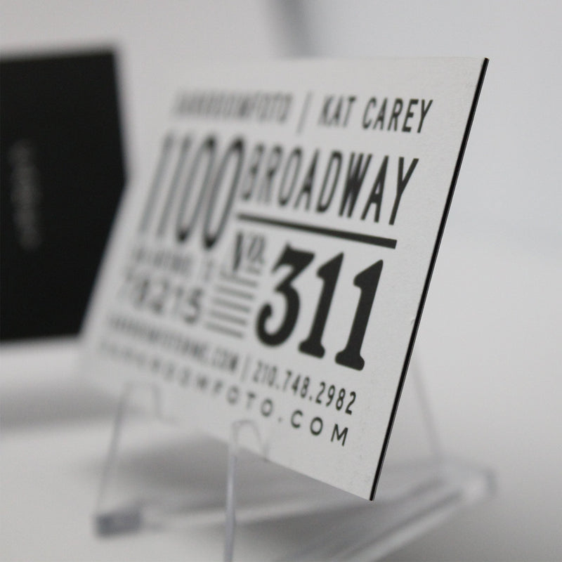 Black Edge Business Cards - Minuteman Press formely La Luz Printing Company | San Antonio TX Printing-San-Antonio-TX