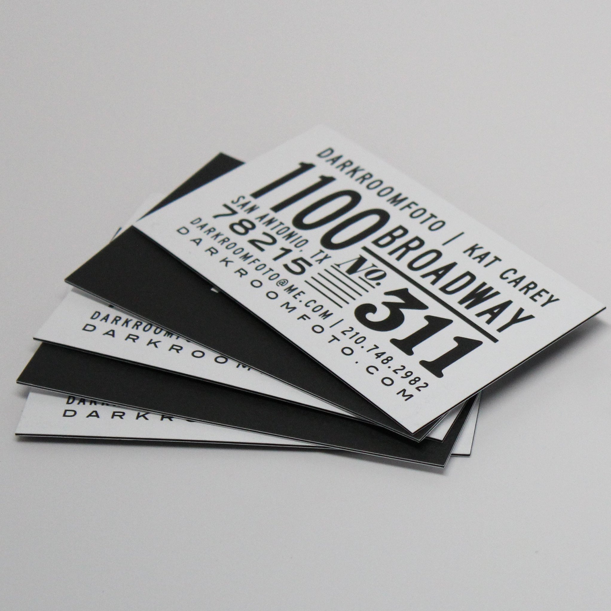 Black Edge Business Cards San Antonio TX La Luz Printing — Minuteman