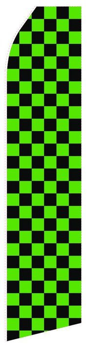 Black Green Feather Flag | Stock Design - Minuteman Press formely La Luz Printing Company | San Antonio TX Printing-San-Antonio-TX