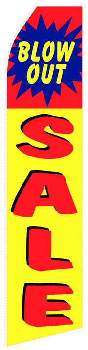 Blowout Sale Feather Flag | Stock Designs - Minuteman Press formely La Luz Printing Company | San Antonio TX Printing-San-Antonio-TX
