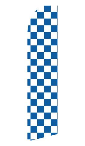 Blue and White Checkered Feather Flags | Stock Design - Minuteman Press formely La Luz Printing Company | San Antonio TX Printing-San-Antonio-TX