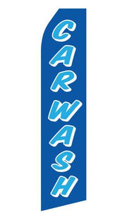 Blue Car Wash Feather Flags | Stock Design - Minuteman Press formely La Luz Printing Company | San Antonio TX Printing-San-Antonio-TX