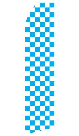 Blue Checkered Feather Flag | Stock Design - Minuteman Press formely La Luz Printing Company | San Antonio TX Printing-San-Antonio-TX