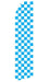 Blue Checkered Feather Flag | Stock Design - Minuteman Press formely La Luz Printing Company | San Antonio TX Printing-San-Antonio-TX