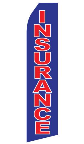 Blue Insurance Feather Flags | Stock Design - Minuteman Press formely La Luz Printing Company | San Antonio TX Printing-San-Antonio-TX