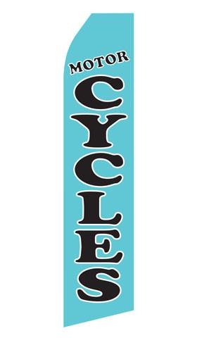Blue Motorcycle Feather Flag | Stock Design - Minuteman Press formely La Luz Printing Company | San Antonio TX Printing-San-Antonio-TX