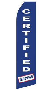 Certified Pre-Owned Feather Flag | Stock Design - Minuteman Press formely La Luz Printing Company | San Antonio TX Printing-San-Antonio-TX