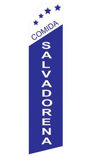 Comida Salvadorena Feather Flags | Stock Design - Minuteman Press formely La Luz Printing Company | San Antonio TX Printing-San-Antonio-TX