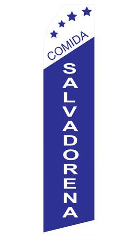 Comida Salvadorena Feather Flags | Stock Design - Minuteman Press formely La Luz Printing Company | San Antonio TX Printing-San-Antonio-TX
