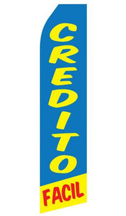 Credito Facil Feather Flag | Stock Design - Minuteman Press formely La Luz Printing Company | San Antonio TX Printing-San-Antonio-TX