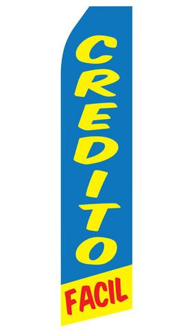 Credito Facil Feather Flag | Stock Design - Minuteman Press formely La Luz Printing Company | San Antonio TX Printing-San-Antonio-TX