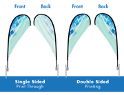Double Sided Tear Drop Custom Flag San Antonio TX