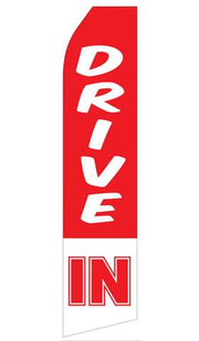 Drive In Feather Flags | Stock Design - Minuteman Press formely La Luz Printing Company | San Antonio TX Printing-San-Antonio-TX