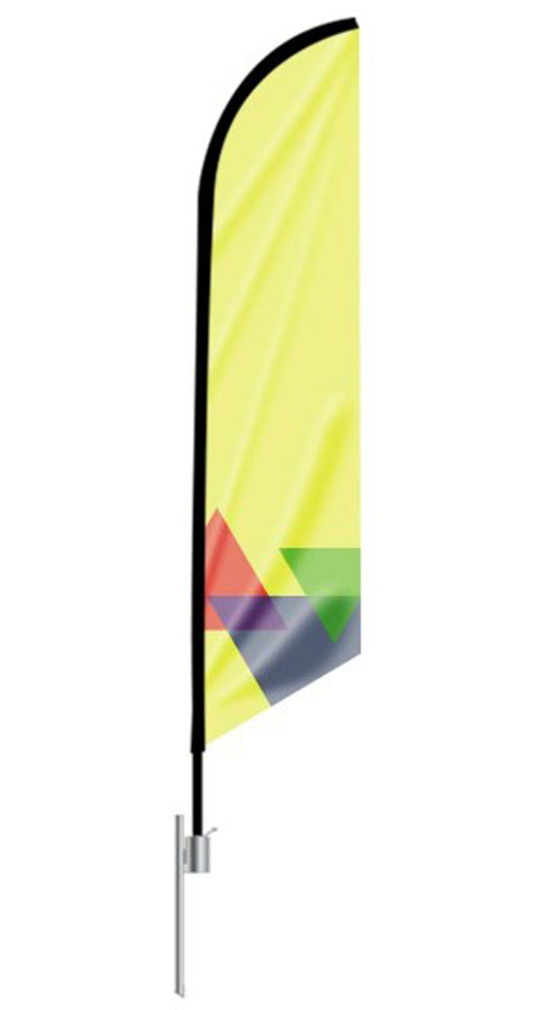 Feather Angle Flag - Minuteman Press formely La Luz Printing Company | San Antonio TX Printing-San-Antonio-TX