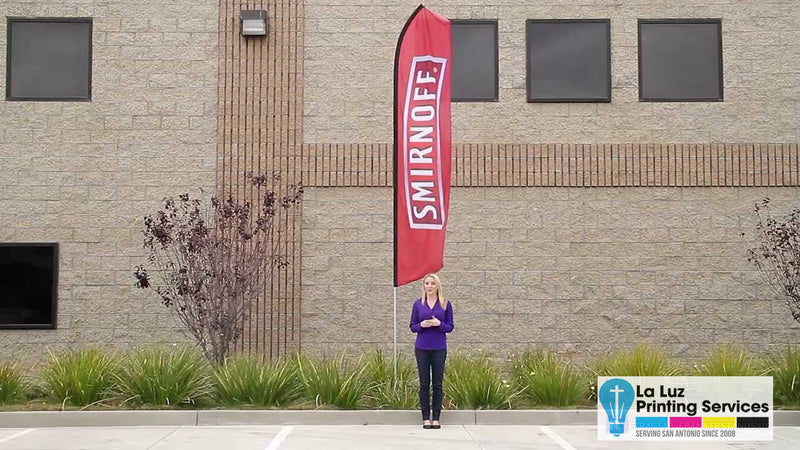 16ft Econo Feather Flags San Antonio TX