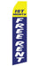 First Month Free Rent Feather Flag | Stock Designs - Minuteman Press formely La Luz Printing Company | San Antonio TX Printing-San-Antonio-TX