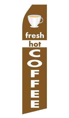 Fresh Hot Coffee Feather Flags | Stock Design - Minuteman Press formely La Luz Printing Company | San Antonio TX Printing-San-Antonio-TX