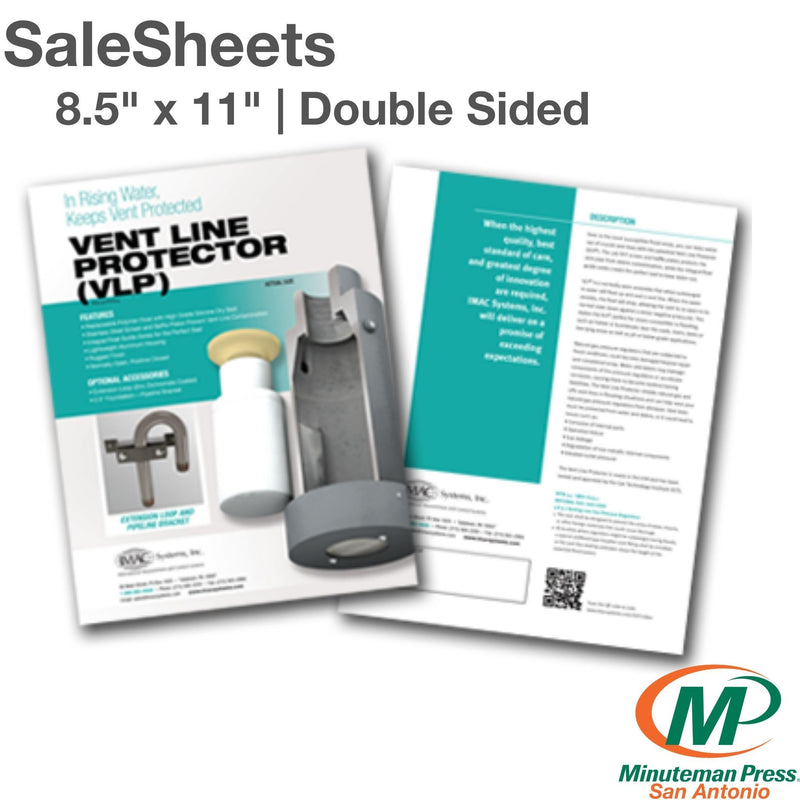 Full Color Salesheets | Double Sided - Minuteman Press San Antonio TX Printing Company-San-Antonio-TX