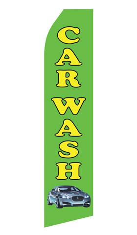 Green Car Wash Feather Flags | Stock Design - Minuteman Press formely La Luz Printing Company | San Antonio TX Printing-San-Antonio-TX
