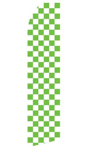 Green Checkered Feather Flag | Stock Design - Minuteman Press formely La Luz Printing Company | San Antonio TX Printing-San-Antonio-TX