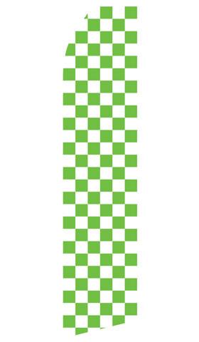 Green Checkered Feather Flag | Stock Design - Minuteman Press formely La Luz Printing Company | San Antonio TX Printing-San-Antonio-TX