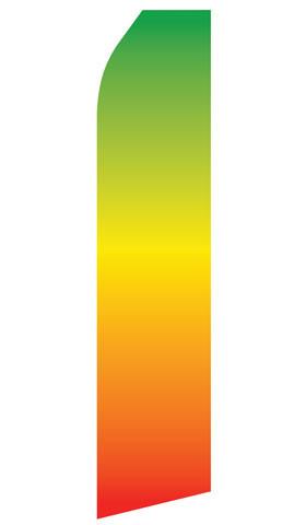 Green Orange Gradient Feather Flags | Stock Design - Minuteman Press formely La Luz Printing Company | San Antonio TX Printing-San-Antonio-TX