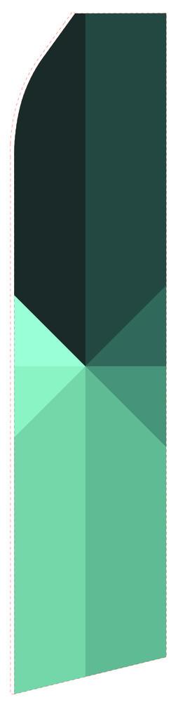 Green Shaded Feather Flag | Stock Design - Minuteman Press formely La Luz Printing Company | San Antonio TX Printing-San-Antonio-TX