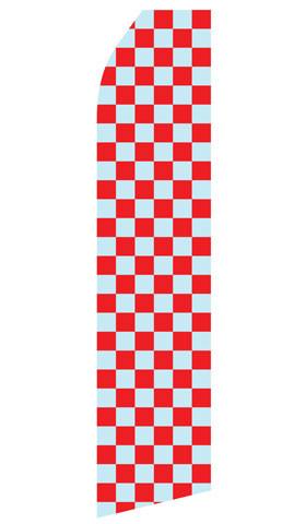 Grey and Red Checkered Feather Flags | Stock Design - Minuteman Press formely La Luz Printing Company | San Antonio TX Printing-San-Antonio-TX