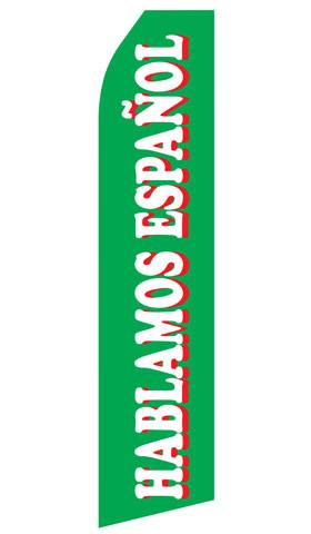 Hablamos Espanol Feather Flags | Stock Design - Minuteman Press formely La Luz Printing Company | San Antonio TX Printing-San-Antonio-TX