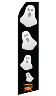 Halloween Ghost Feather Flags | Stock Design - Minuteman Press formely La Luz Printing Company | San Antonio TX Printing-San-Antonio-TX