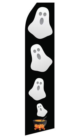 Halloween Ghost Feather Flags | Stock Design - Minuteman Press formely La Luz Printing Company | San Antonio TX Printing-San-Antonio-TX